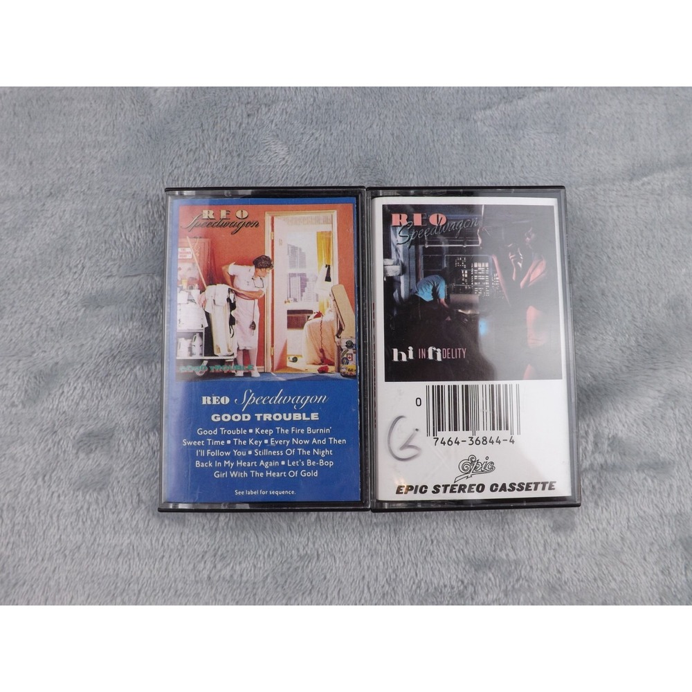 REO Speedwagon Cassettes Hi Infidelity, Good‎ Trouble Set of 2